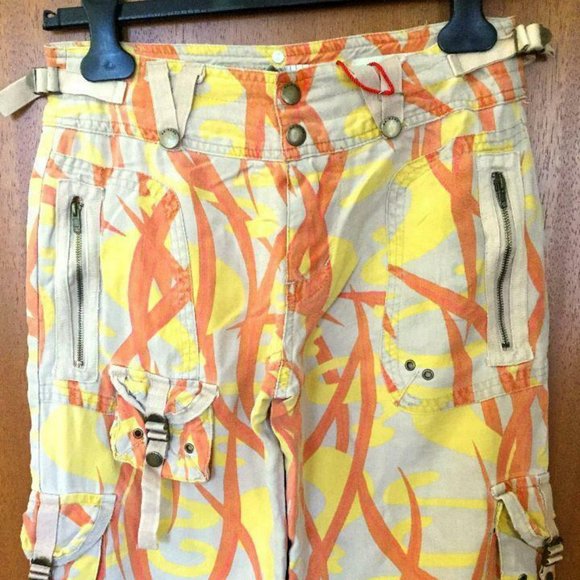 $188 ~DA-NANG SOLDOUT! Washable Silk Shorts Pocket Belted Cargo CAMOS XS - Picture 6 of 6